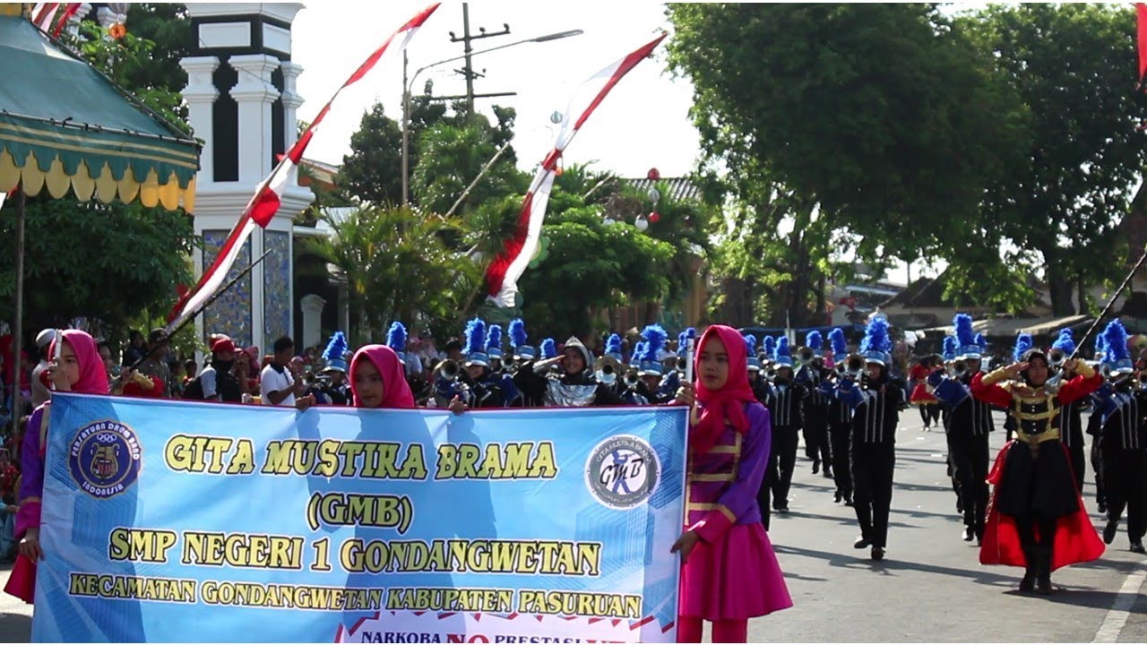 Drumband Gita Mustika Brama SMPN 1 Gondangwetan Pasuruan - Drumband Bupati Cup 1 Tuban 2018