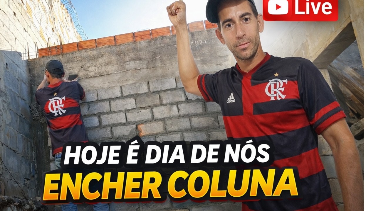 Flamenguista construindo do zero | Coluna cheia, bolso preocupado com a laje de R$ 1.900!