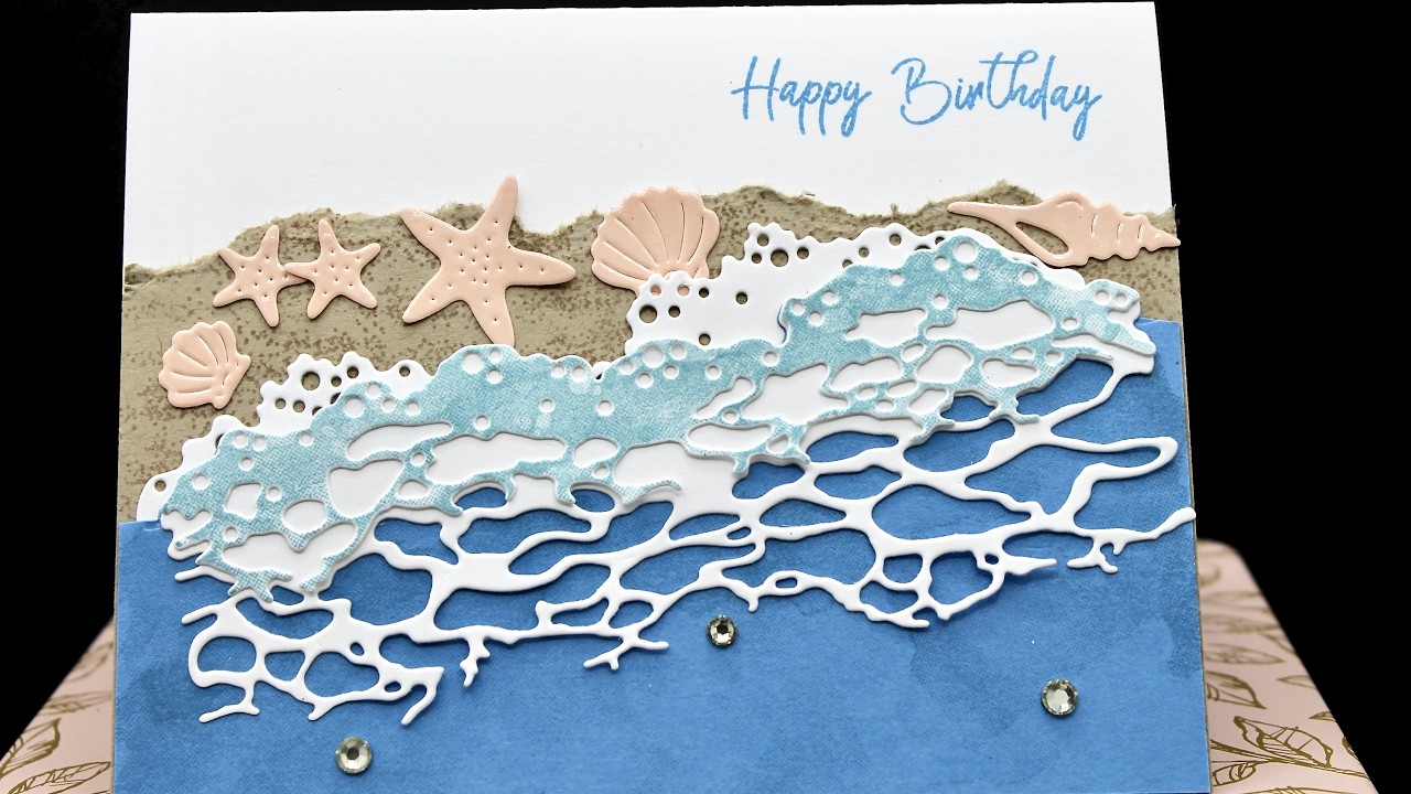 Rolling Waves Birthday Card