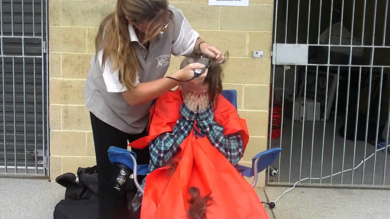 Stacy does the Worlds Greatest Shave at T-Ball