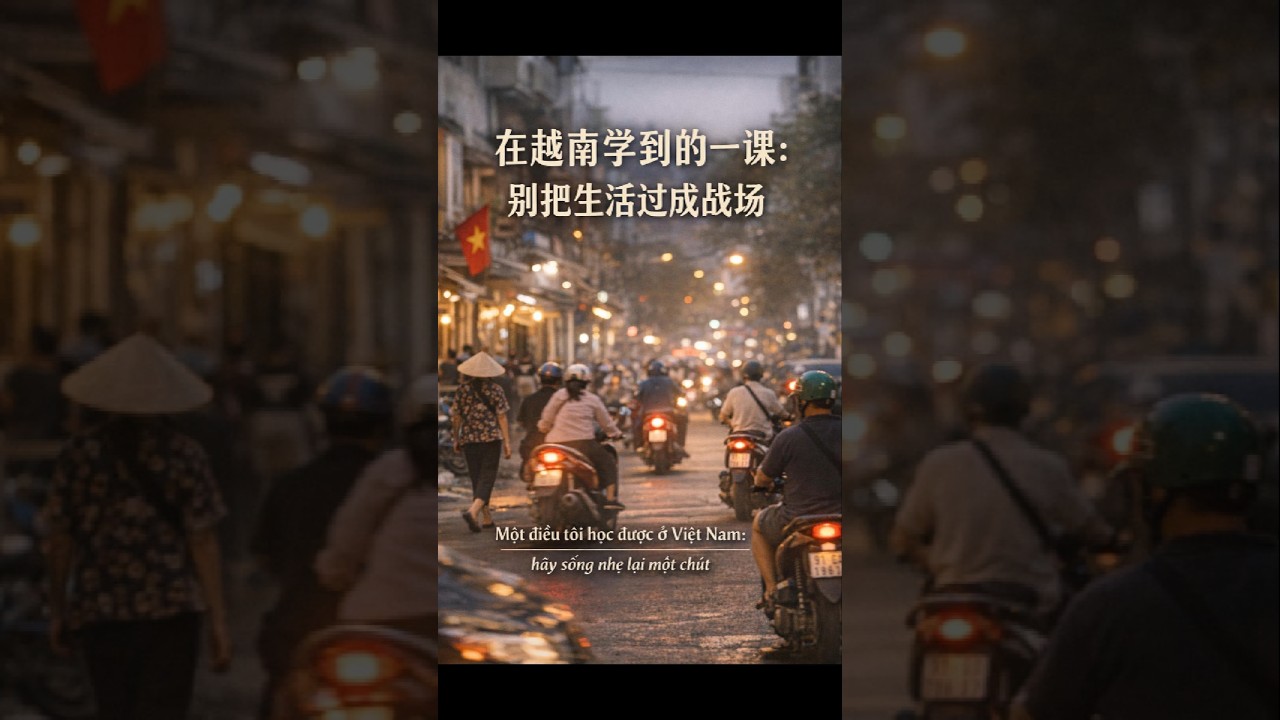 在越南学到的一课：别把生活过成战场Một điều tôi học được ở Việt Nam: đừng biến cuộc sống thành chiến trường