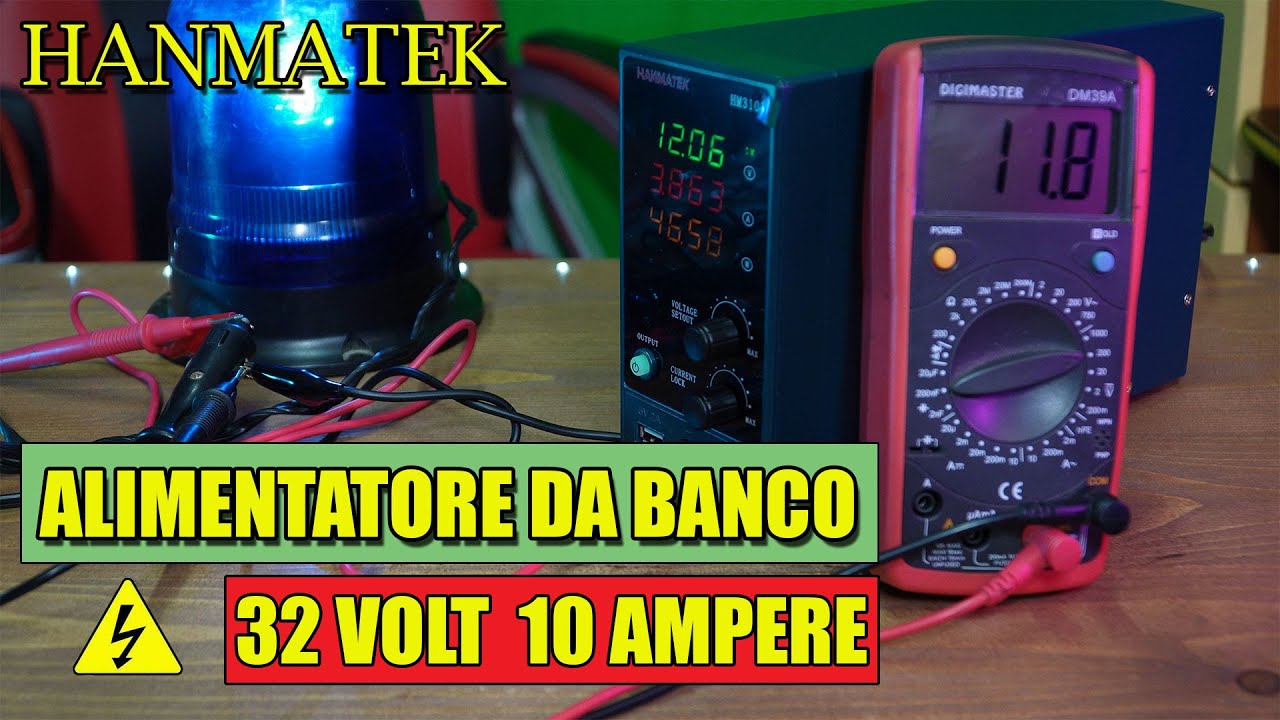 alimentatore da banco 10 ampere 32 volt mod HM310