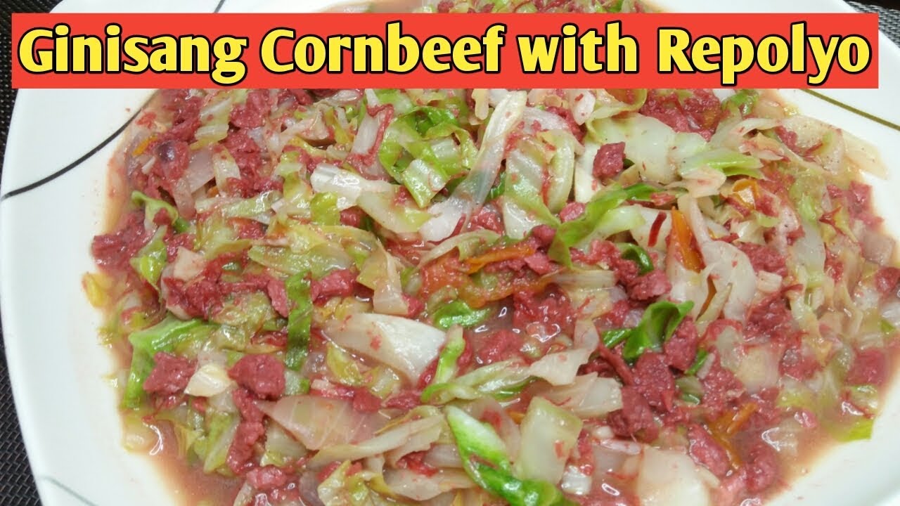 GINISANG CORNBEEF WITH REPOLYO // Budget Ulam Recipe