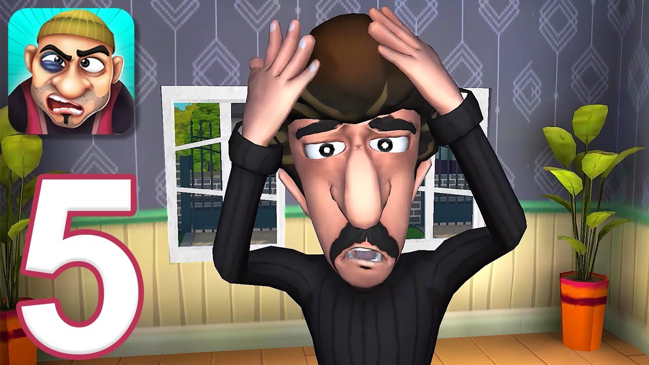 Scary Robber Home Clash — прохождение игры, часть 5 — 2 новых уровня (iOS, Android)