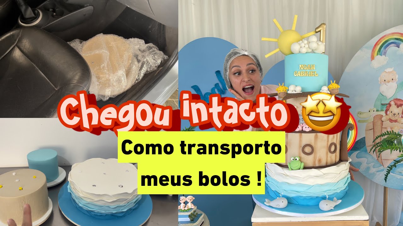 COMO TRANSPORTEI O BOLO DE 4 ANDARES ARCA DE NOÉ😱-os detalhes cheio de animais ficou incrível 🙌🏻