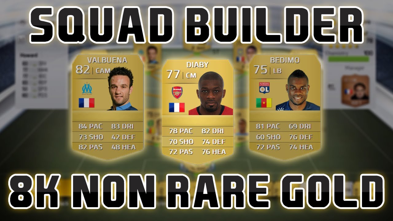FUT Squad Builder - 8K Non-Rare Gold Team | FIFA 14