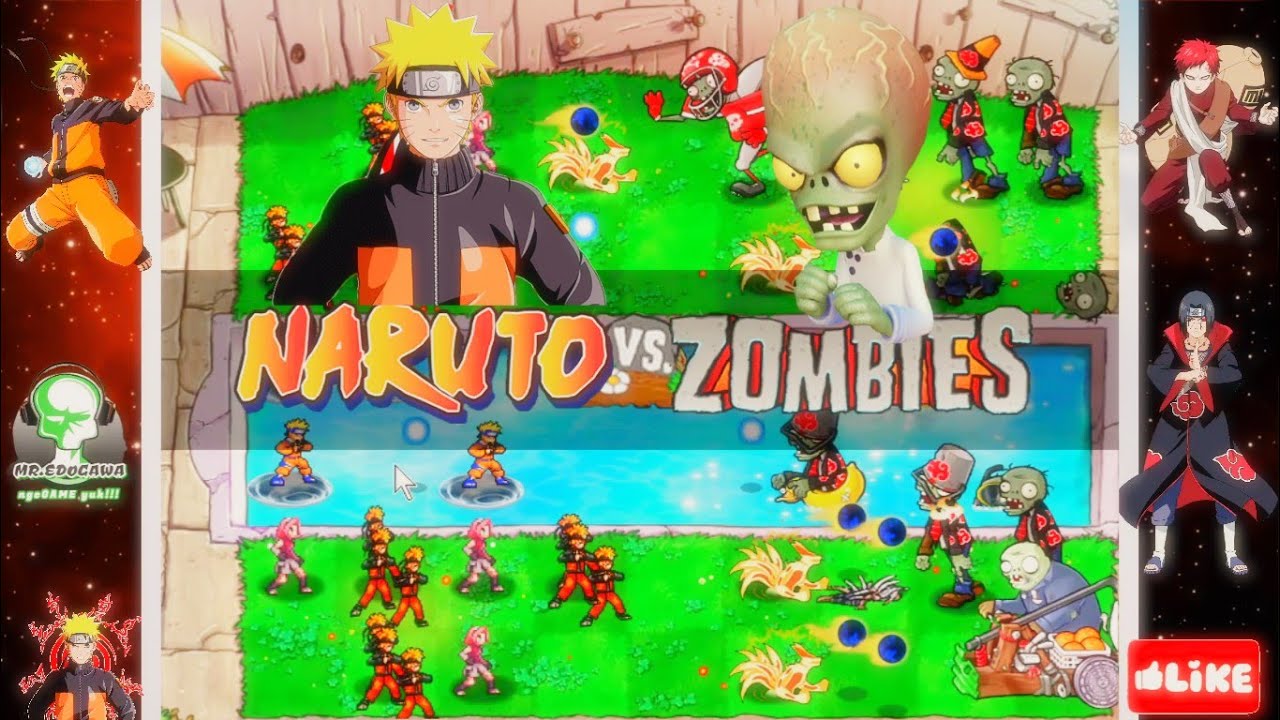 PVZ NARUTO VS ZOMBIES MOD , DAY LEVEL 1-10