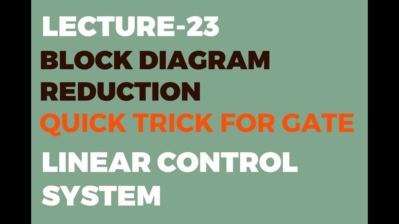 Block Diagram Reduction | LCS | Quick Trick for GATE