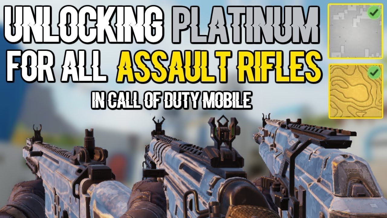 Unlocked Platinum Assault Rifles!!! Call of Duty Mobile