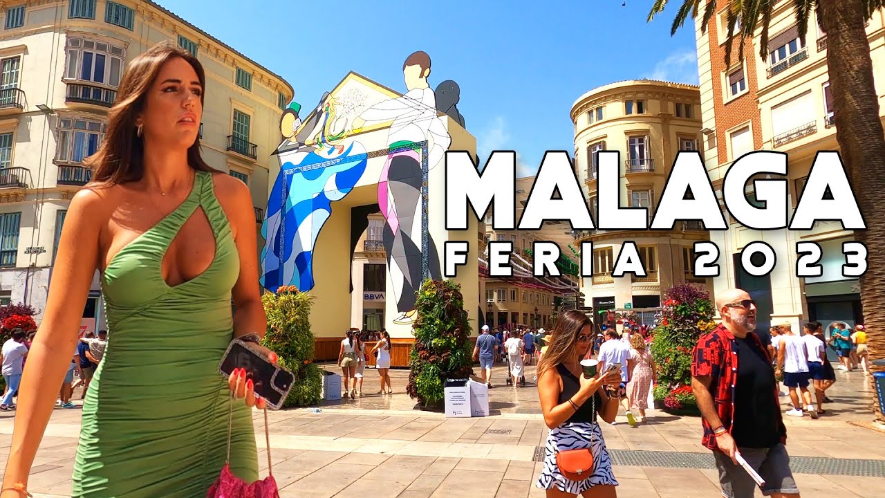 Malaga City Spain Feria de Málaga 2023 Fun Beautiful Summer August Fair Costa del Sol | Andalucía 4K