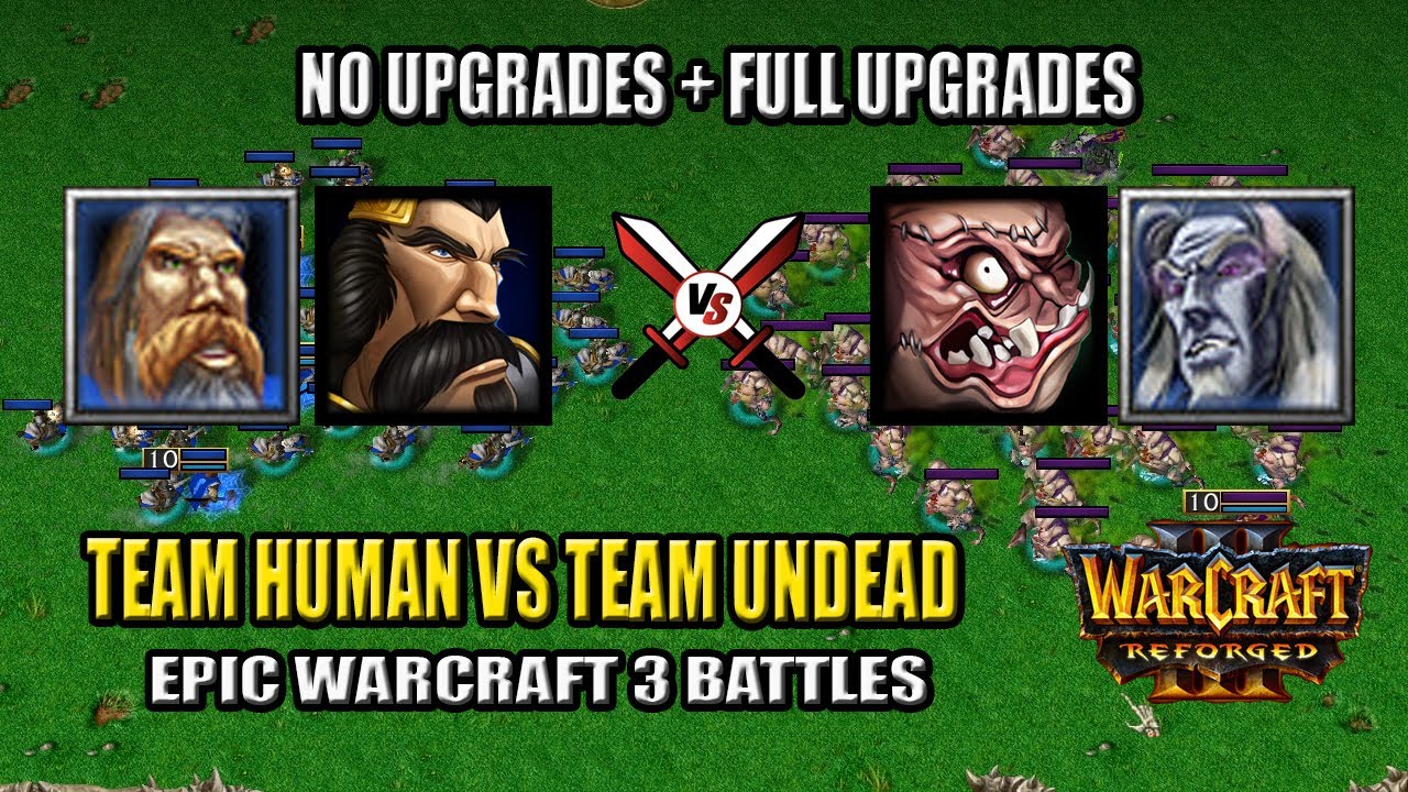 Knight/ Paladin vs Abomination/ Death Knight - Warcraft 3