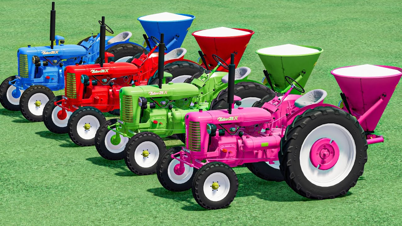 Work with Colors - LIME JOB with ZETOR Mini Tractor | Farming Simulator 22