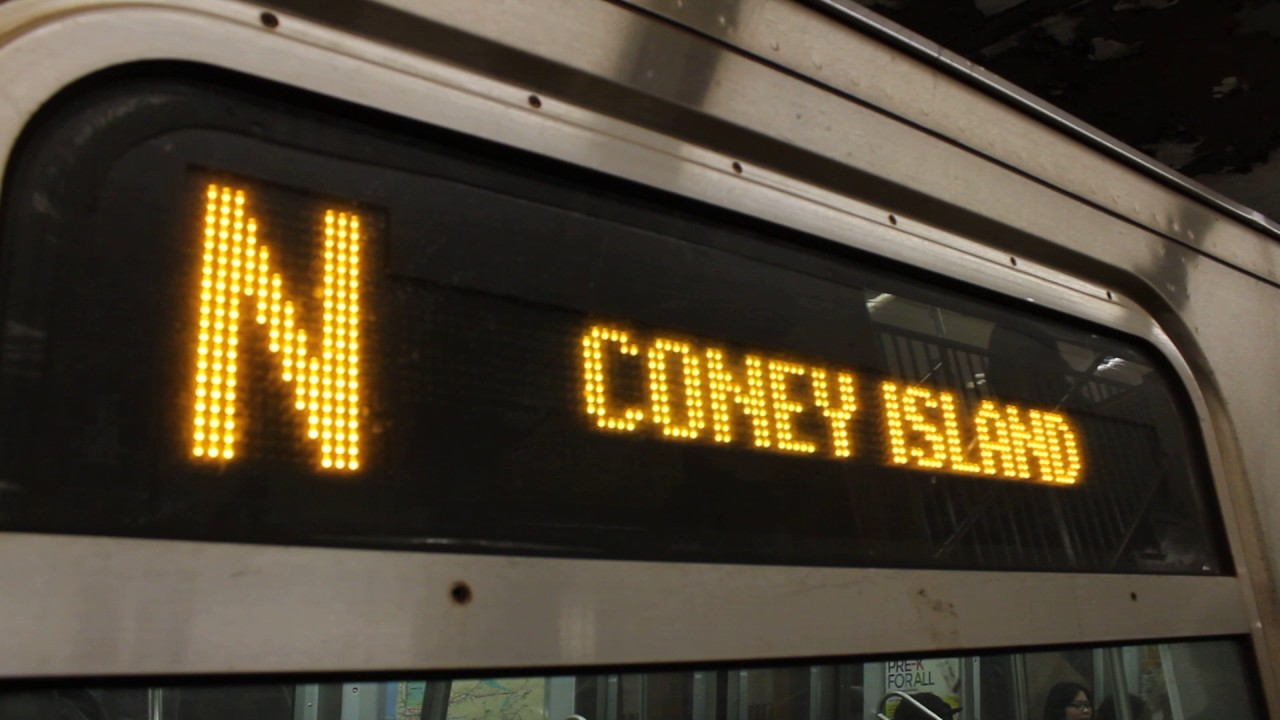 MTA New York City Subway Coney Island Bound R160A (N) Express Train @ 59 Street