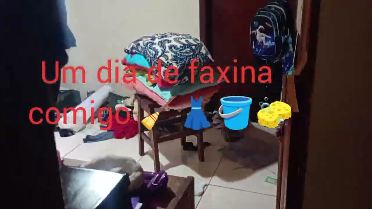 Faxinão!! muito trabalho pra fazer 🧹🪣👗🧽