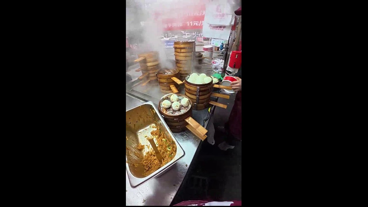 Street Food POV | Xiaolongbao Technique | Real-Time Vendor Workflow