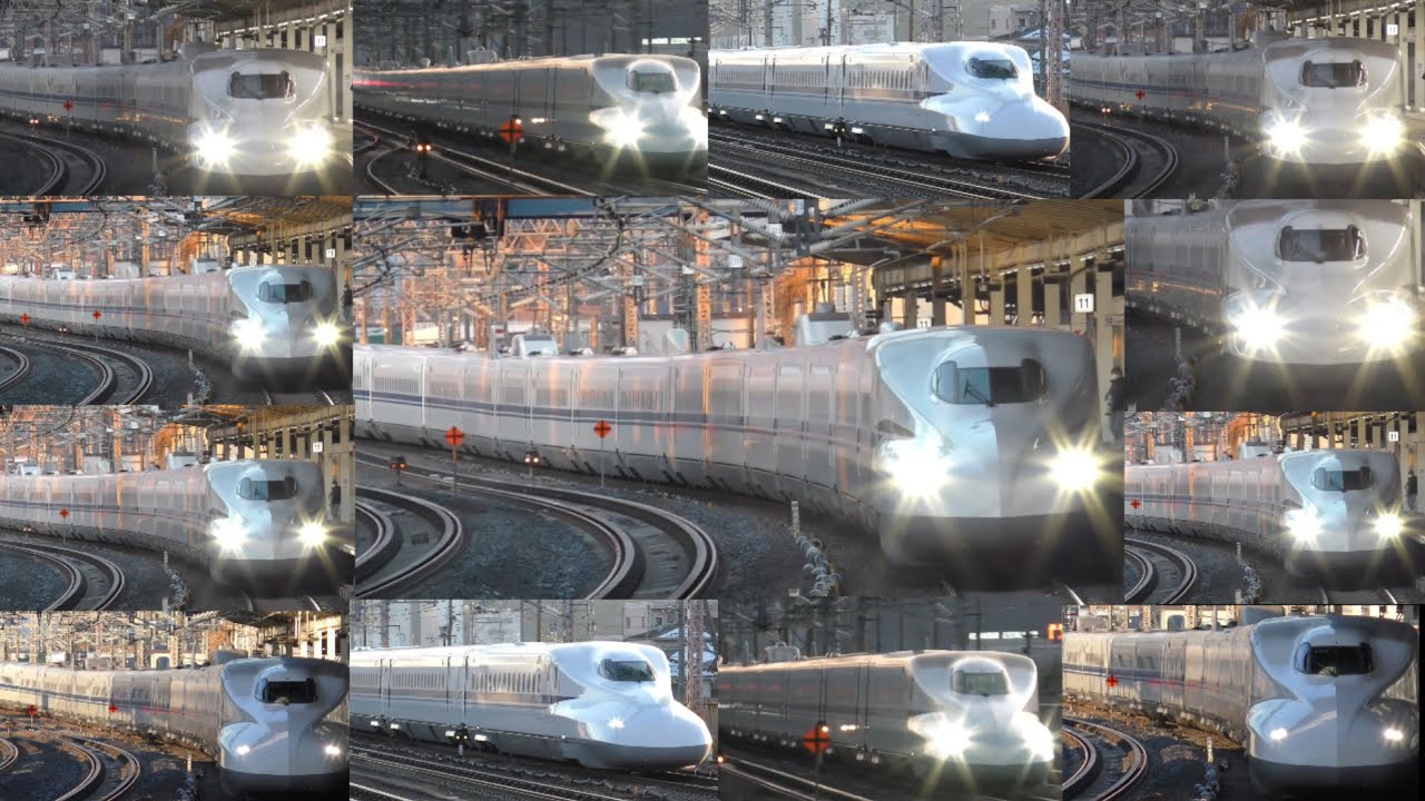 【東海道新幹線】米原駅新幹線発着集‼️#新幹線 #東海道新幹線 #train 