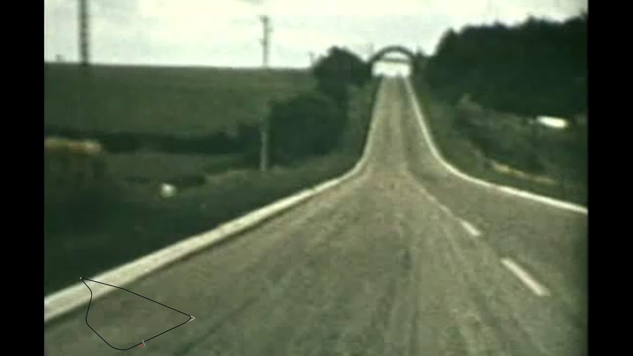 Reims Circuit F1 1954 - onboard view + Mercedes F1