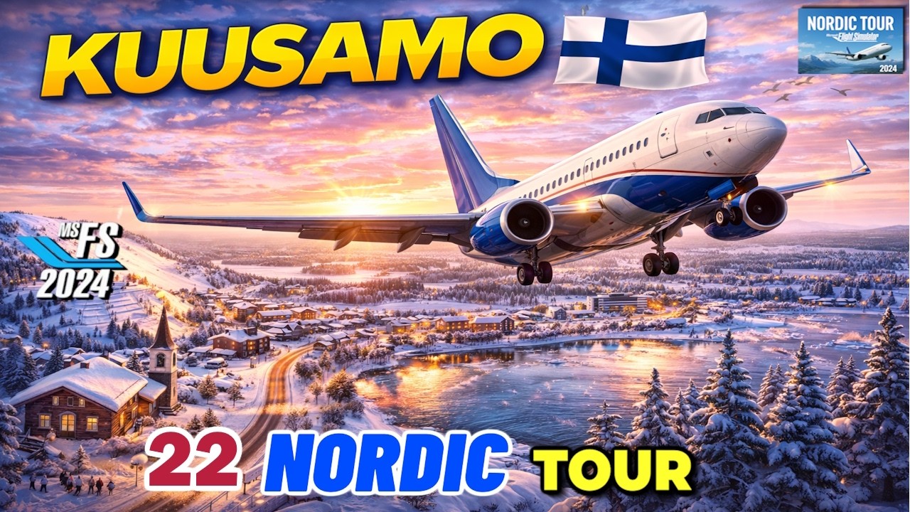 KUUSAMO FINLANDIA BOEING 737-600 | MSFS 2024 I Nordic TOUR #22