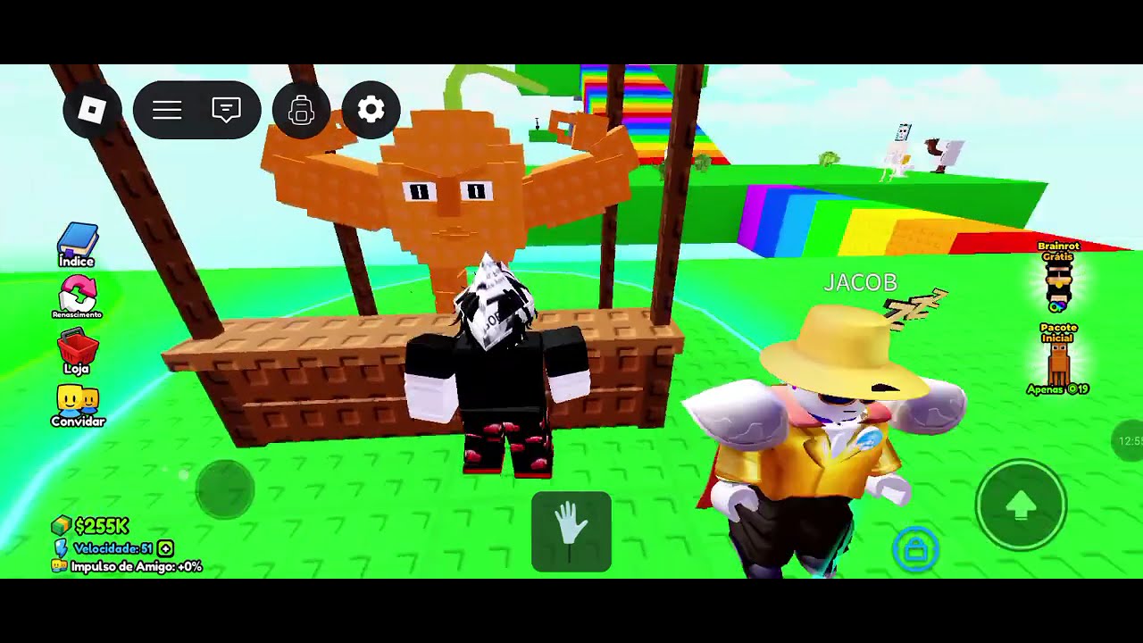Jogando jogo de brainrot(esqueci o nome do jogo).....