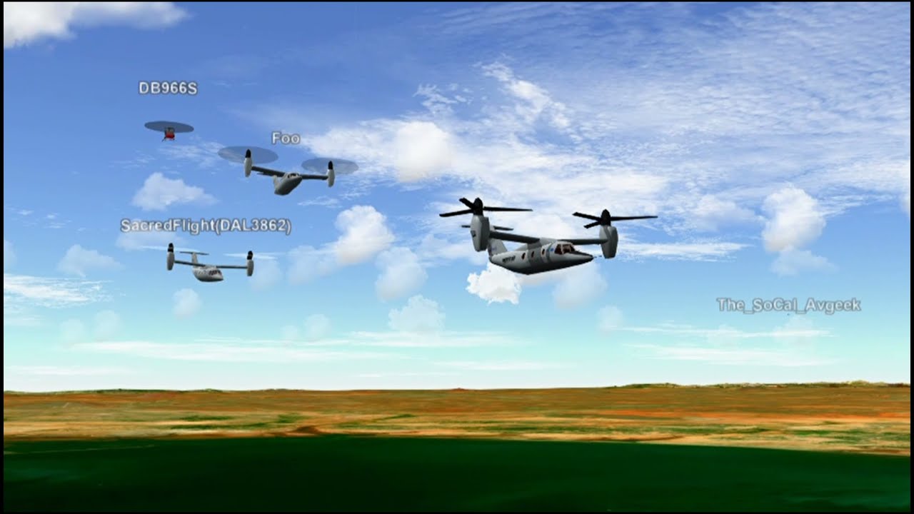 Flying the BRAND NEW AW609 in GeoFS! | GeoFS Multiplayer