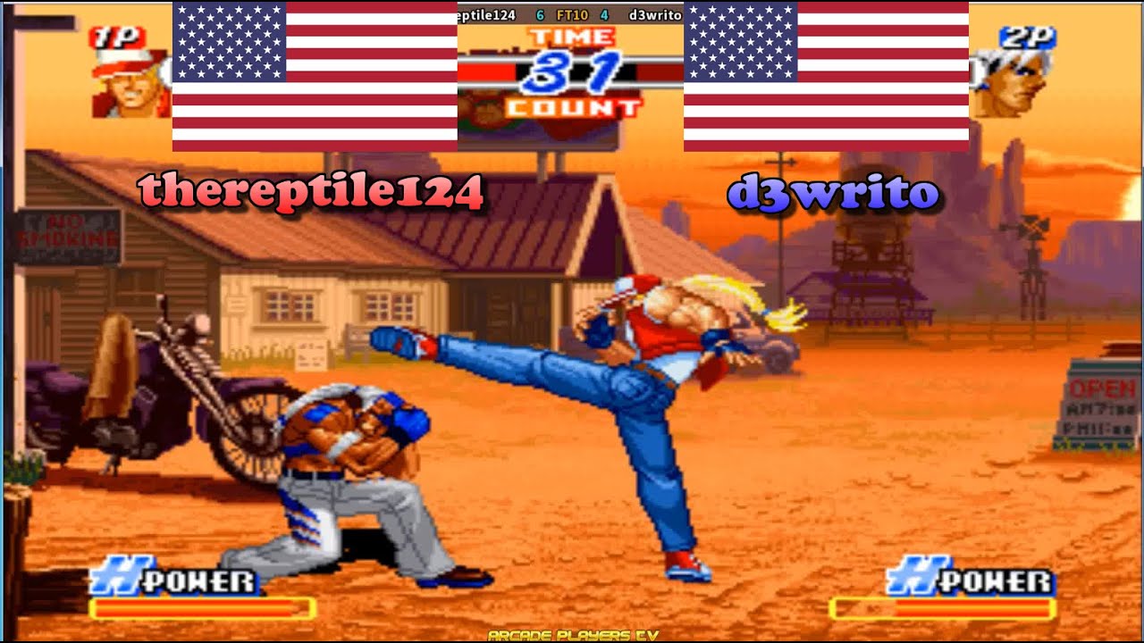 Real Bout Fatal Fury 2 ➤ thereptile124 (Usa) vs d3writo (Usa) rbff2