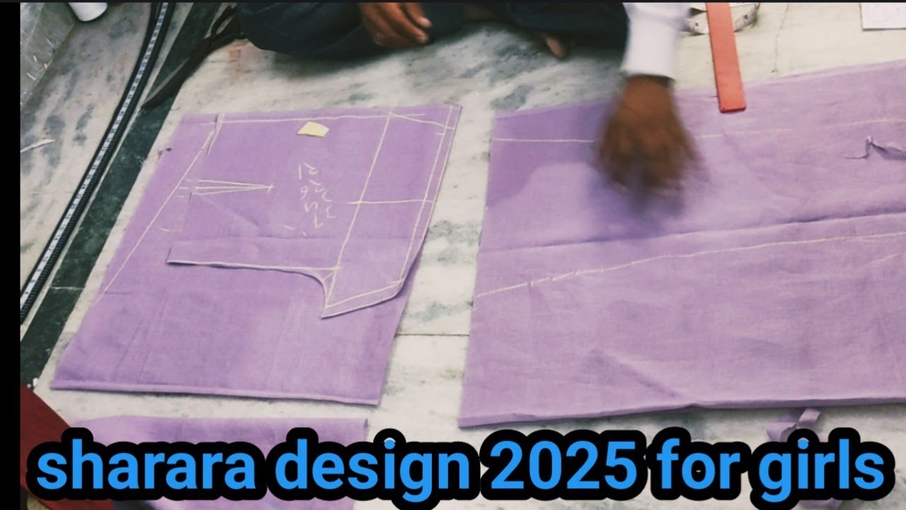garara design cutting and stitching/ sharara की कटिंग and स्टिचिंग/