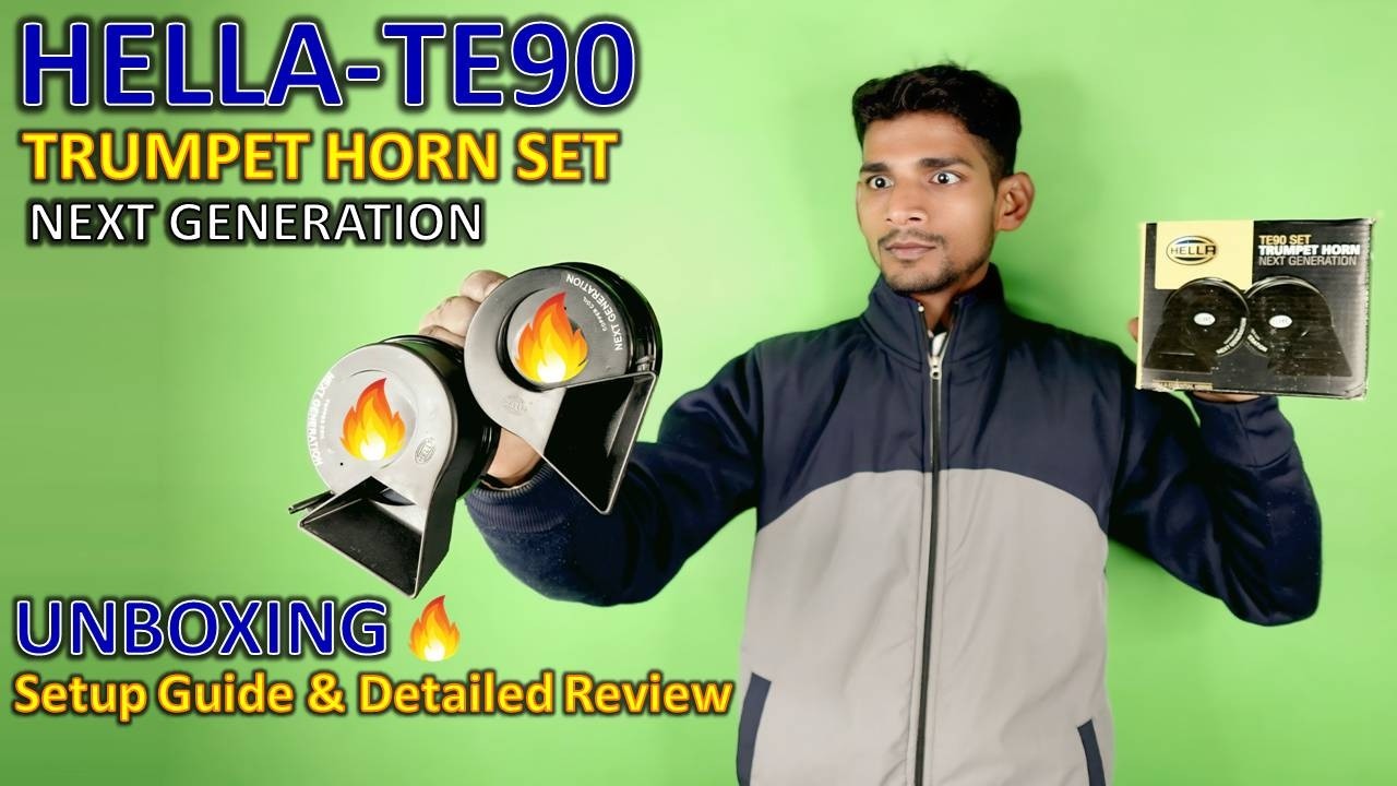 HELLA TE90 SET, TRUMPET HORN Unboxing And Detailed Review...YU Technical