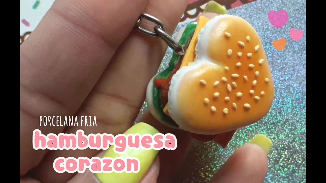 #Hamburguesa 🍔corazón❤ porcelana fria
