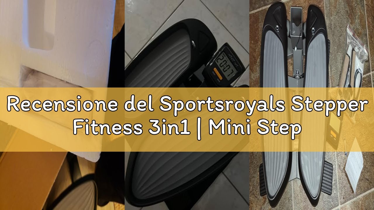 Recensione del Sportsroyals Stepper Fitness 3in1 | Mini Stepper Fitness Casa con Bande di Resistenza