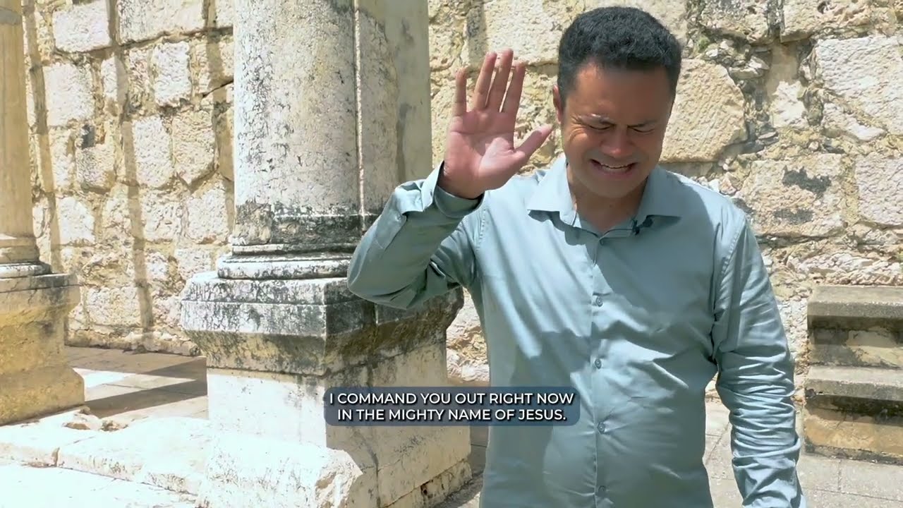 THE OLD SYNAGOGUE IN CAPERNAUM WHERE JESUS DID MINISTRY NEAR SEA OF GALILEE