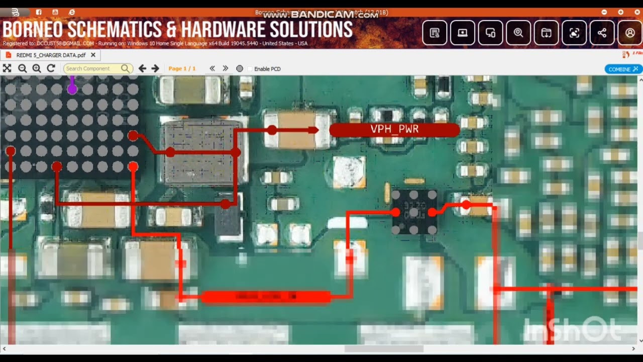 Redmi 5 Charging Vbus, Vbat, DM, DP Supply | Detailed  Bornio Hardware Diagram