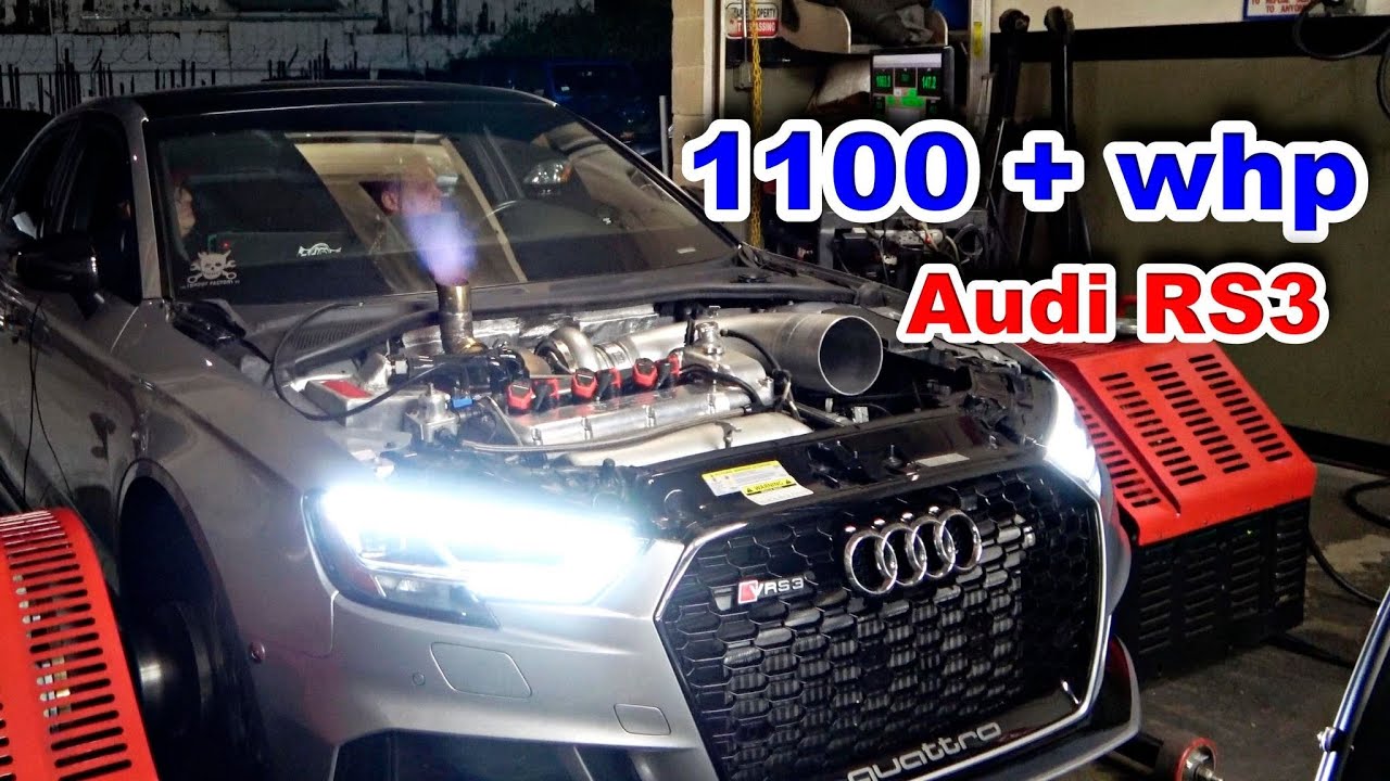 Home built Audi RS3 makes over 1100whp on the Dyno !!!!