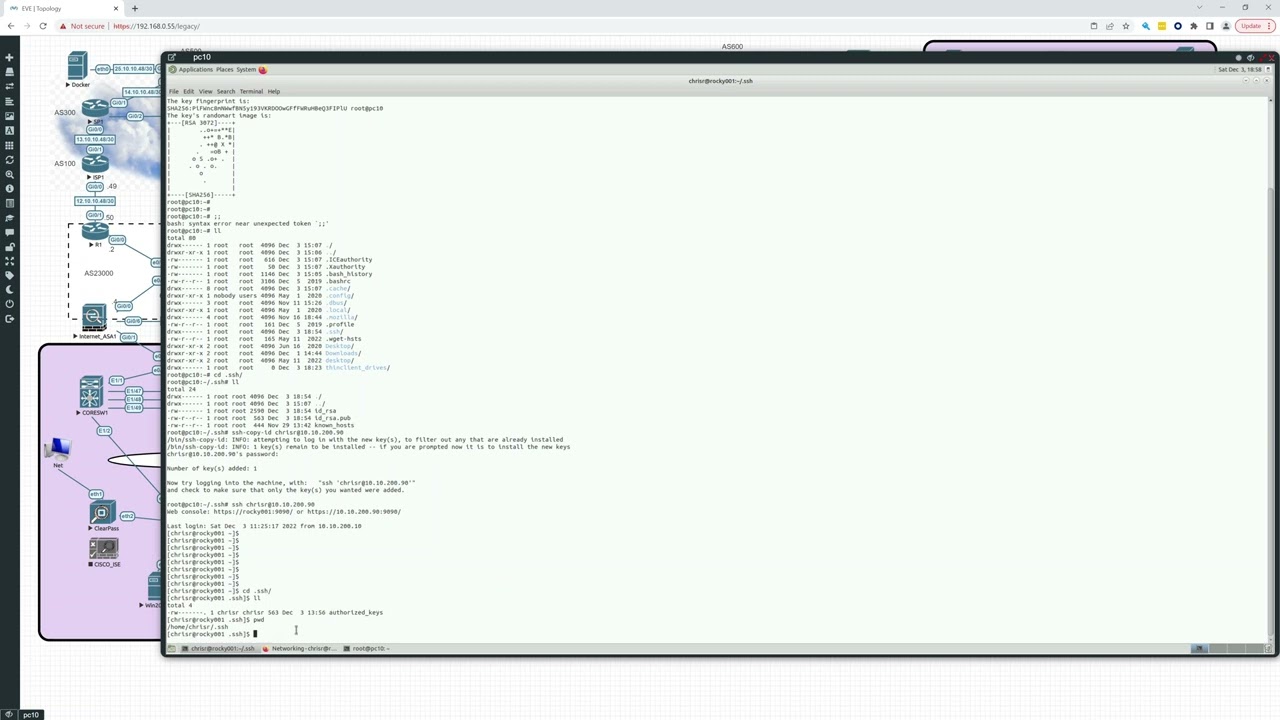 Intro to Linux - Rocky Linux 9 -  SSH public key authentication