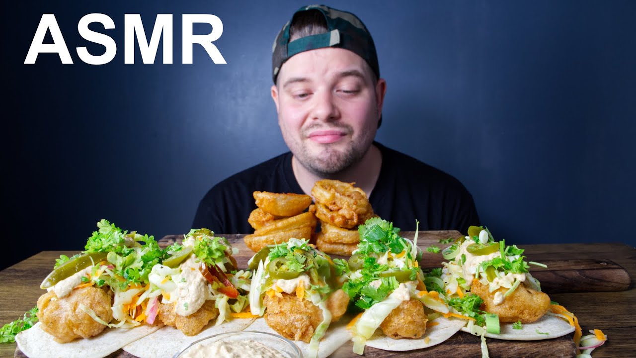 ASMR BAJA STYLE FISH TACOS | LET'S COOK ASMR | COOKING & EATING | DAVE KAY ASMR