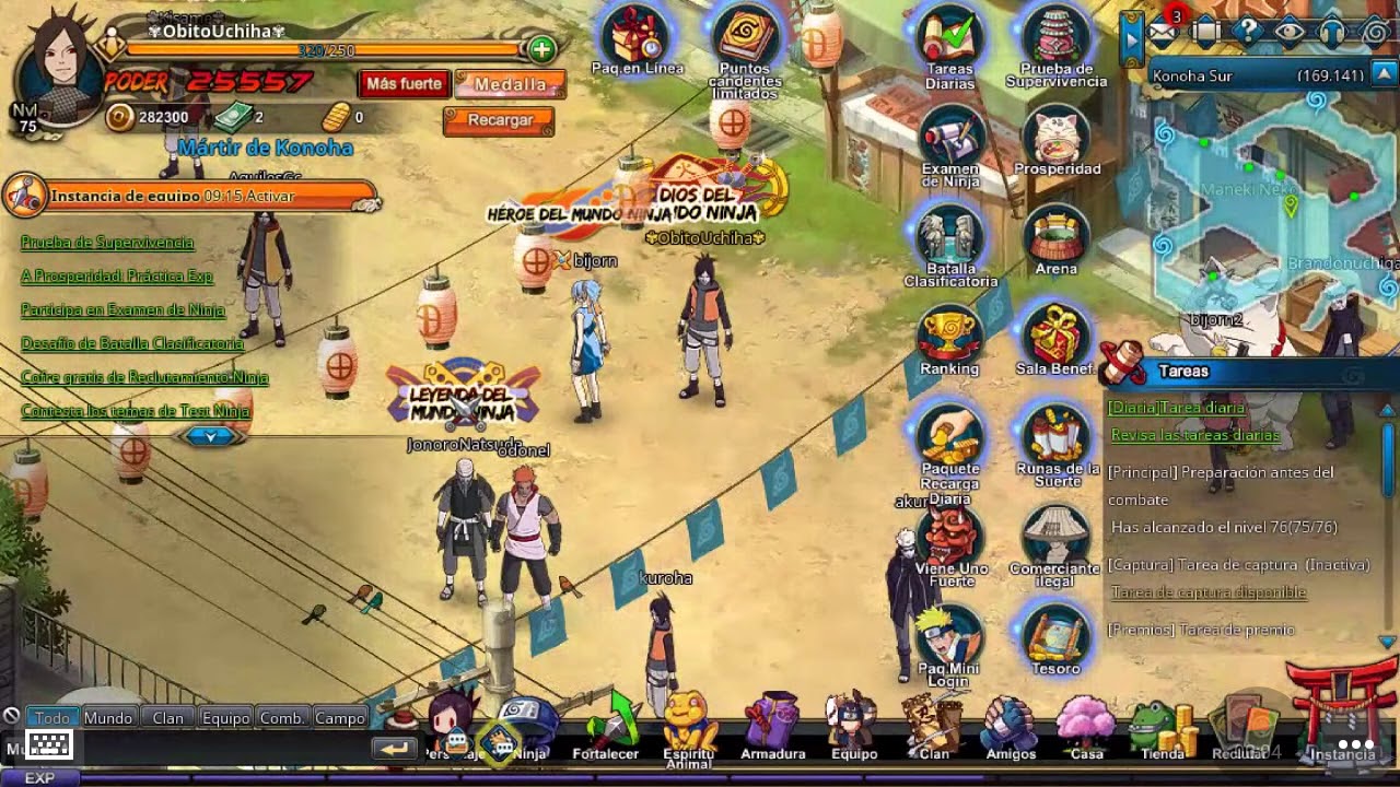 Naruto online como entrar desde el celular cerca 200 suscriptores