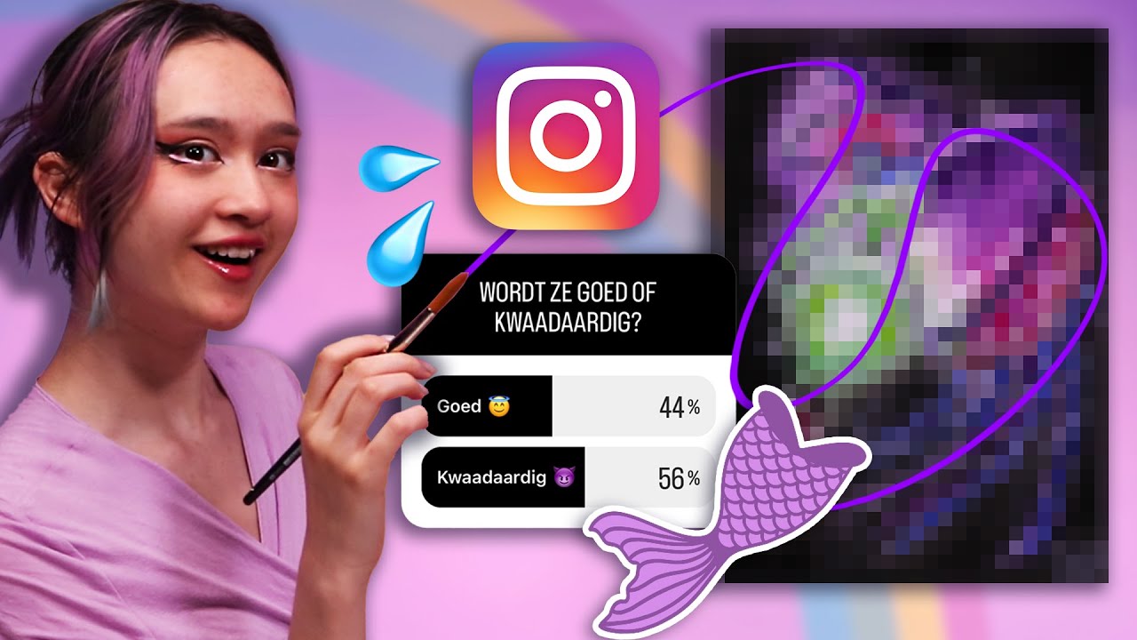 INSTAGRAM BEPAALT MIJN ZEEMEERMIN!! | Tekenen/Aquarel