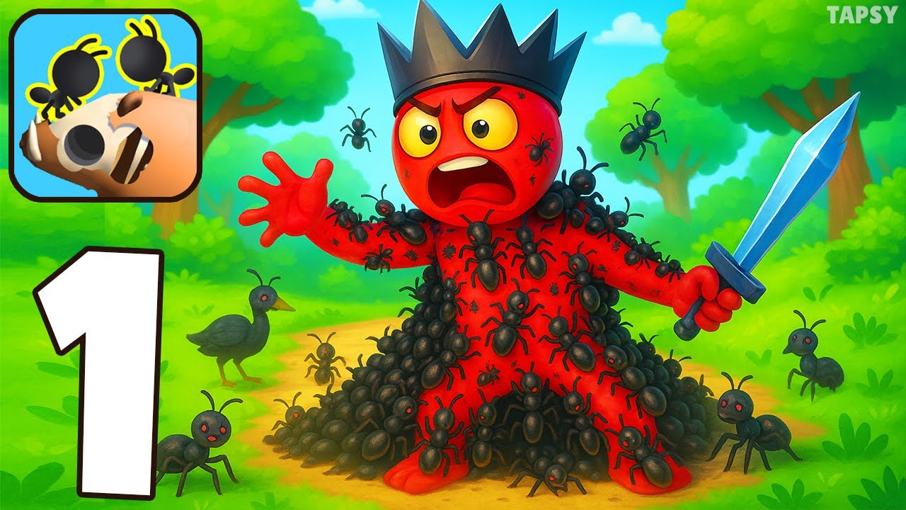 🐜 Ants Runner Crowd Count Gameplay Walkthrough Levels 1–23 Build the Biggest Ant Army (Android,iOS)