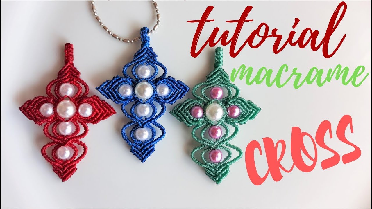 EASY, SIMPLE AND ELEGANT CROSS. MACRAME TUTORIAL FOR YOU.