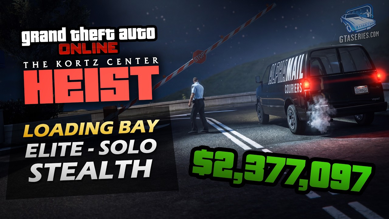 GTA Online: The Kortz Center Heist - Loading Bay Approach [SOLO FULL STEALTH - ELITE CHALLENGE]