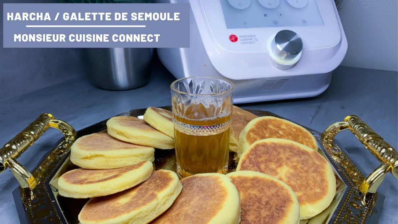 Harcha en 1 MIN (galette de semoule) FACILE et DELICIEUSE au Monsieur Cuisine Connect MCC de Lidl