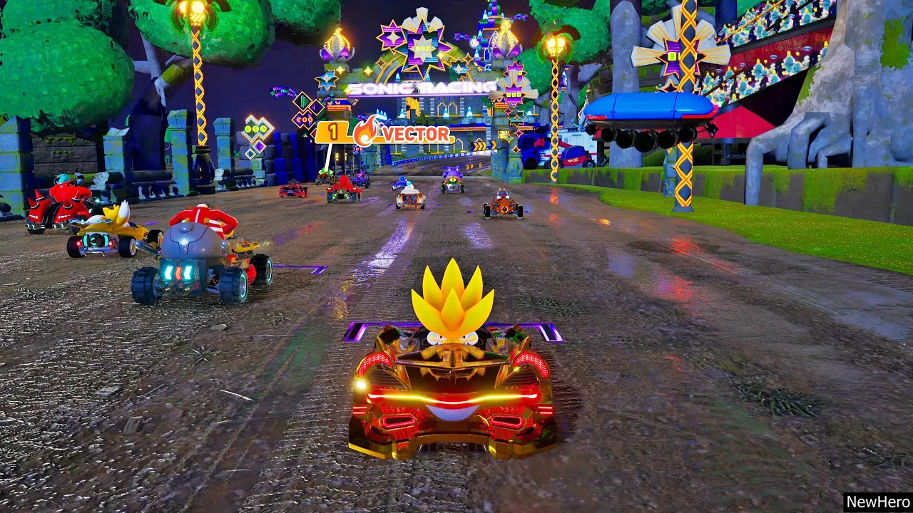 Sonic Racing: CrossWorlds - Boom Boo Grand Prix | Super Sonic Gameplay