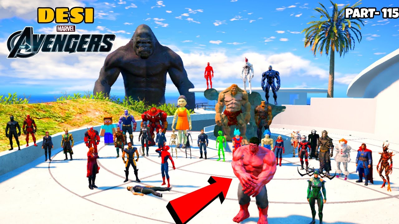 DESI Avengers Could not Save Iron Man and Attacked by Red Hulk in GTA 5 | DESI Avengers (Part 115)