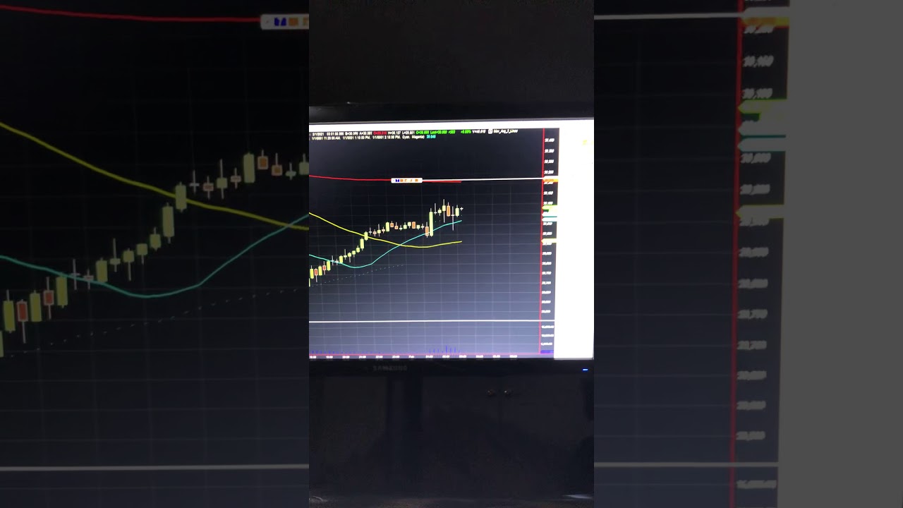 Trading Dow micro emini futures 4:10 AM EST 2/1/2021.
