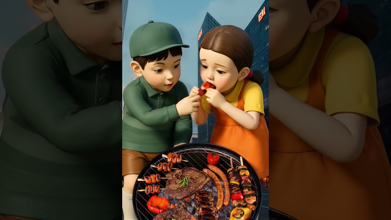 Squid Game BBQ ASMR #squidgame #ai #asmr #squidgame2