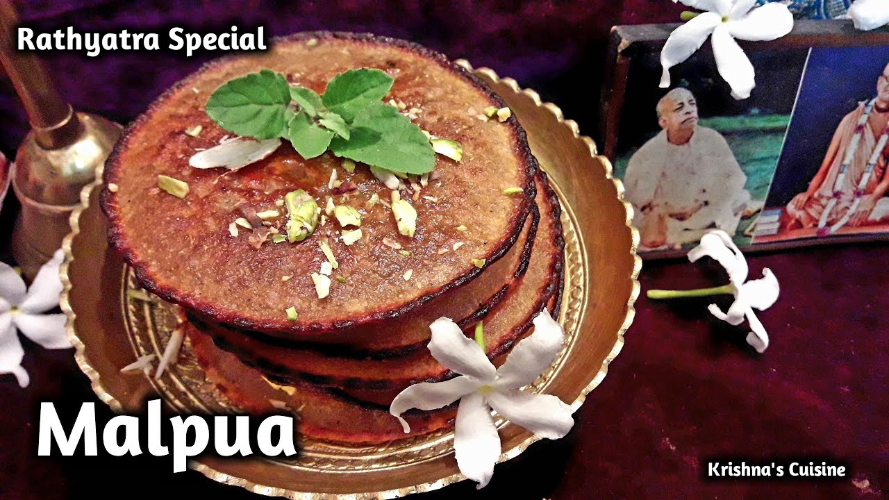 Rathyatra Special Malpua || Sugarfree Instant Malpua | Iskcon Mahaprasad | Krishna's Cuisine #malpua