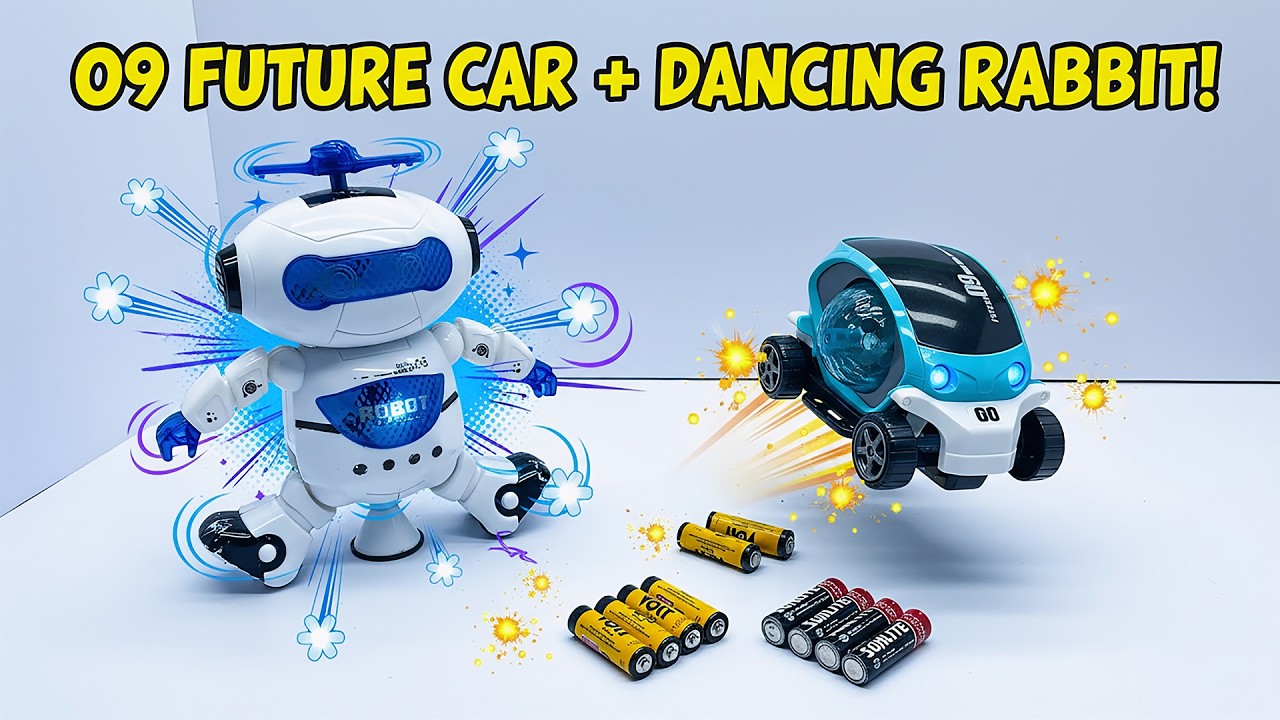 09 Future Car Unboxing + Dancing Rabbit Toy Surprise!