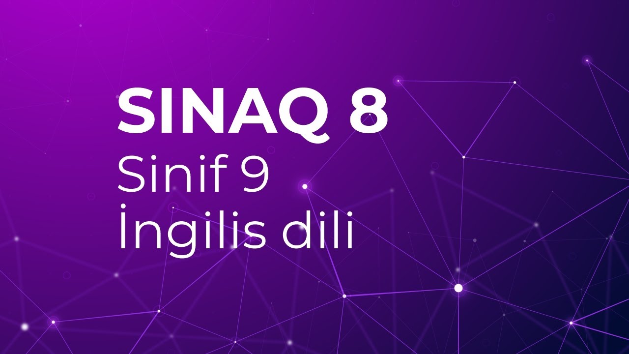 İngilis dili 9-cu sinif Güvən Sınaq 8 Buraxılış fənləri üzrə