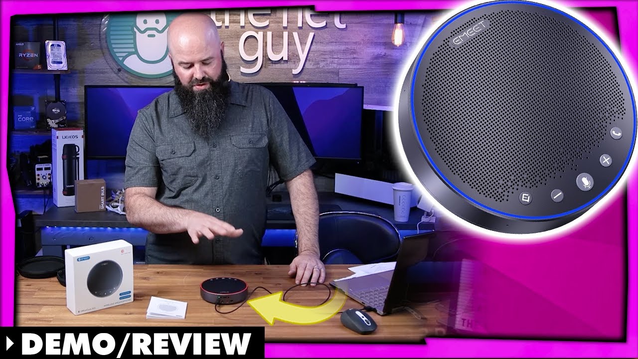 eMeet M3 speaker lets you conference on-the-go!  🔋🎙🔊