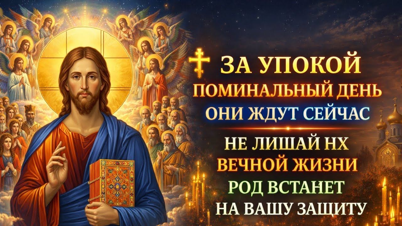 13 февраля ПЕРЕД ВСЕЛЕНСКОЙ ПОМИНАЛЬНОЙ РОДИТЕЛЬСКОЙ МЯСОПУСТНОЙ СУББОТОЙ Молитва За усопших помяни