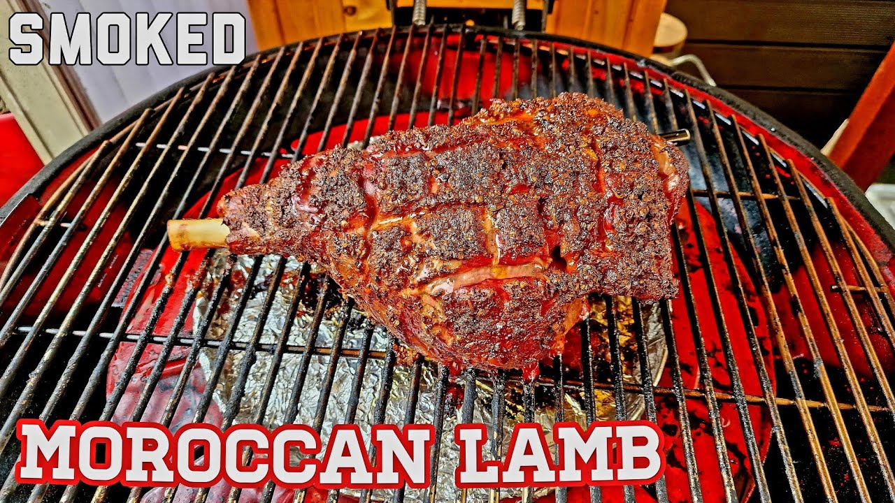 Smoked Moroccan Spiced Lamb on the Kamado Kettle Joe